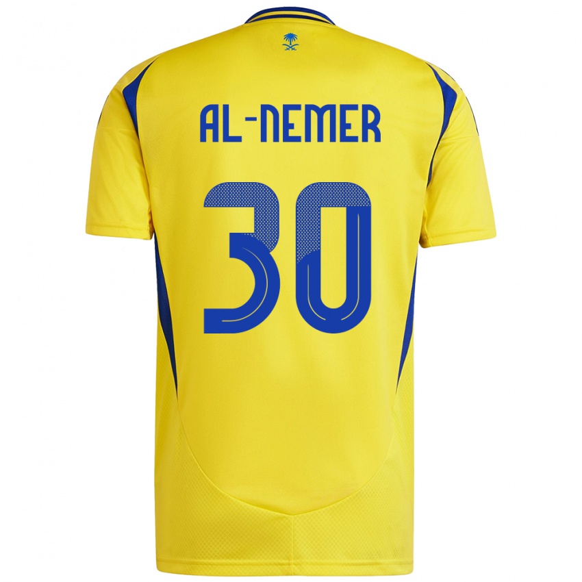 Kinderen Meshari Al-Nemer #30 Geel Blauw Thuisshirt Thuistenue 2024/25 T-Shirt België