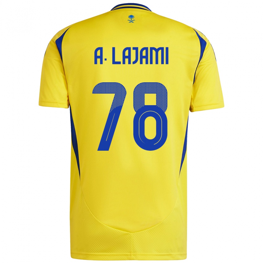 Kinderen Ali Lajami #78 Geel Blauw Thuisshirt Thuistenue 2024/25 T-Shirt België