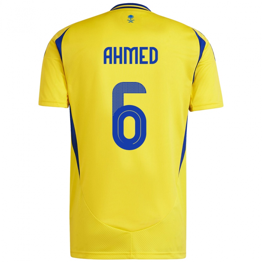 Kinderen Aseel Ahmed #6 Geel Blauw Thuisshirt Thuistenue 2024/25 T-Shirt België