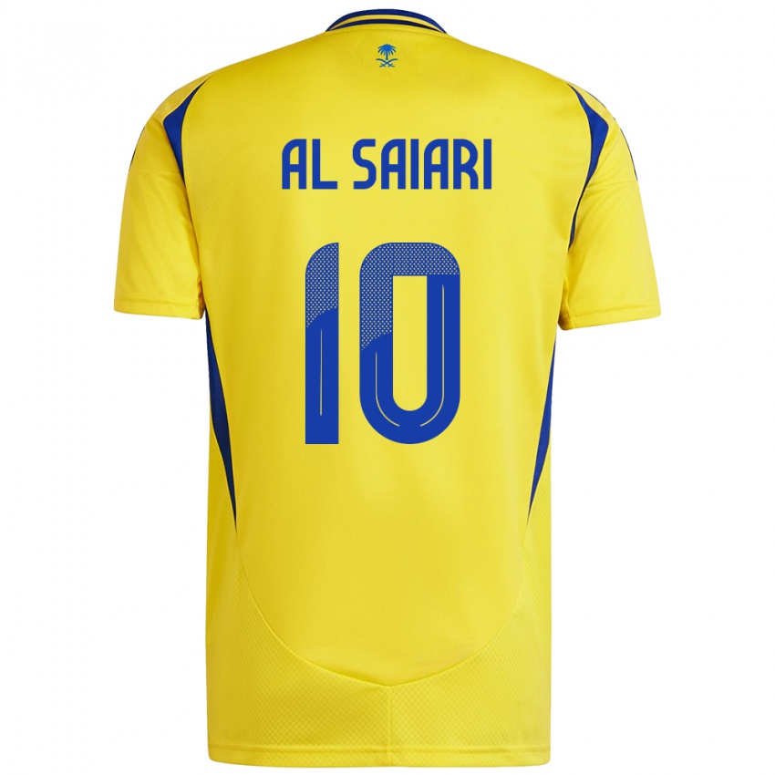 Kinderen Mubarkh Al-Saiari #10 Geel Blauw Thuisshirt Thuistenue 2024/25 T-Shirt België