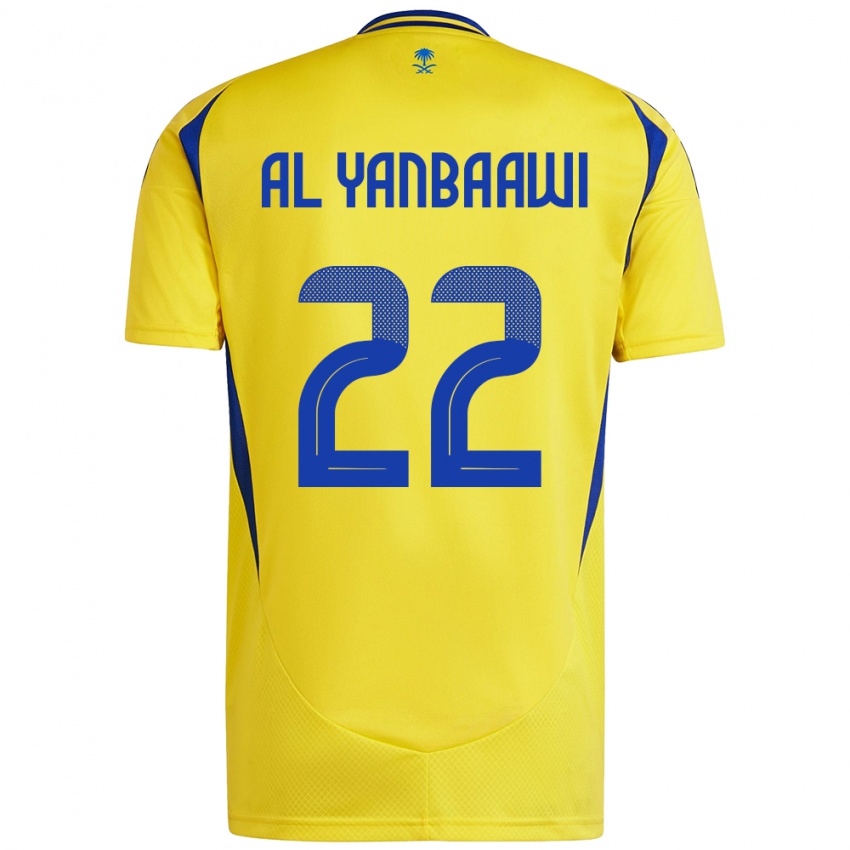 Kinderen Tahani Al-Yanbaawi #22 Geel Blauw Thuisshirt Thuistenue 2024/25 T-Shirt België