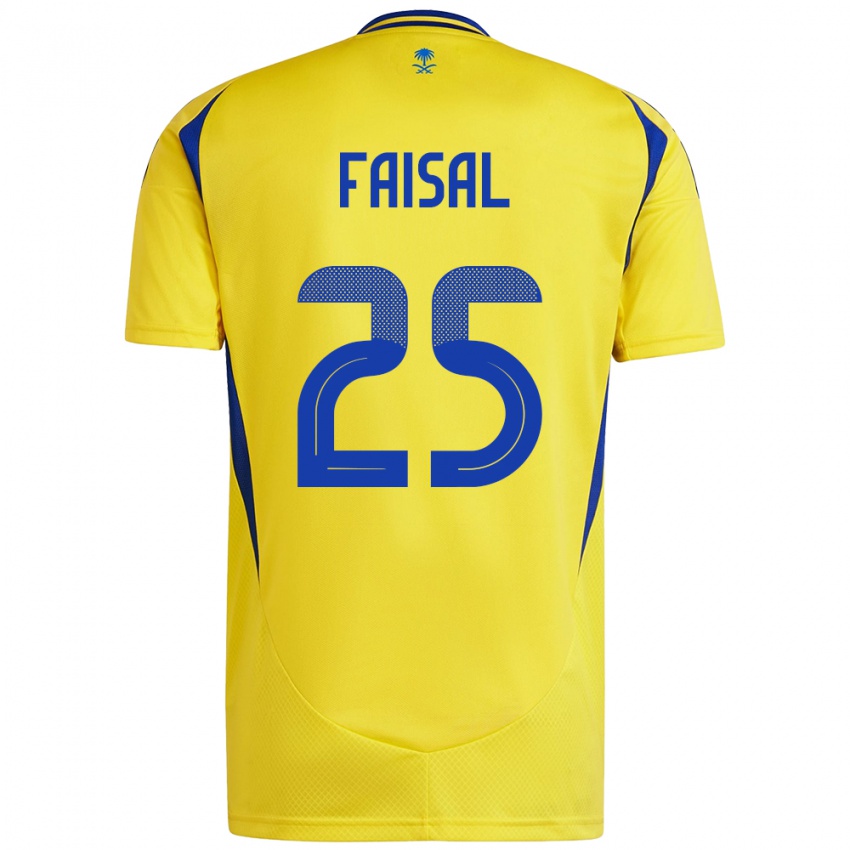 Kinderen Samira Faisal #25 Geel Blauw Thuisshirt Thuistenue 2024/25 T-Shirt België