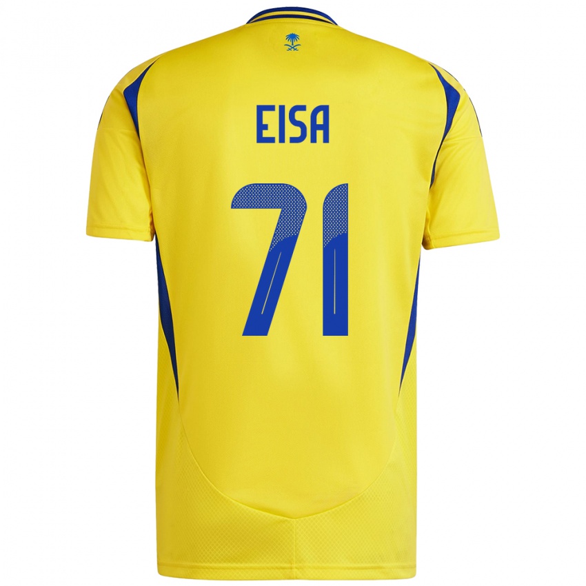 Kinderen Bayan Eisa #71 Geel Blauw Thuisshirt Thuistenue 2024/25 T-Shirt België