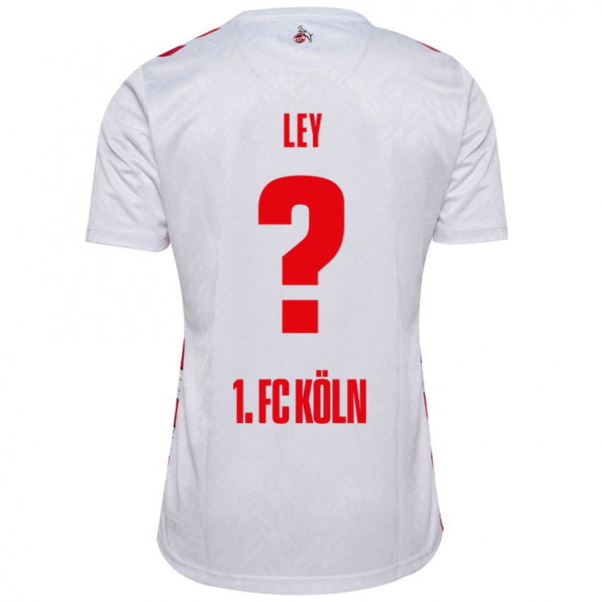 Enfant Maillot Benjamin Ley #0 Blanc Rouge Tenues Domicile 2024/25 T-Shirt Belgique