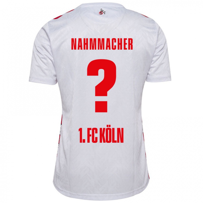 Enfant Maillot Emil Nahmmacher #0 Blanc Rouge Tenues Domicile 2024/25 T-Shirt Belgique