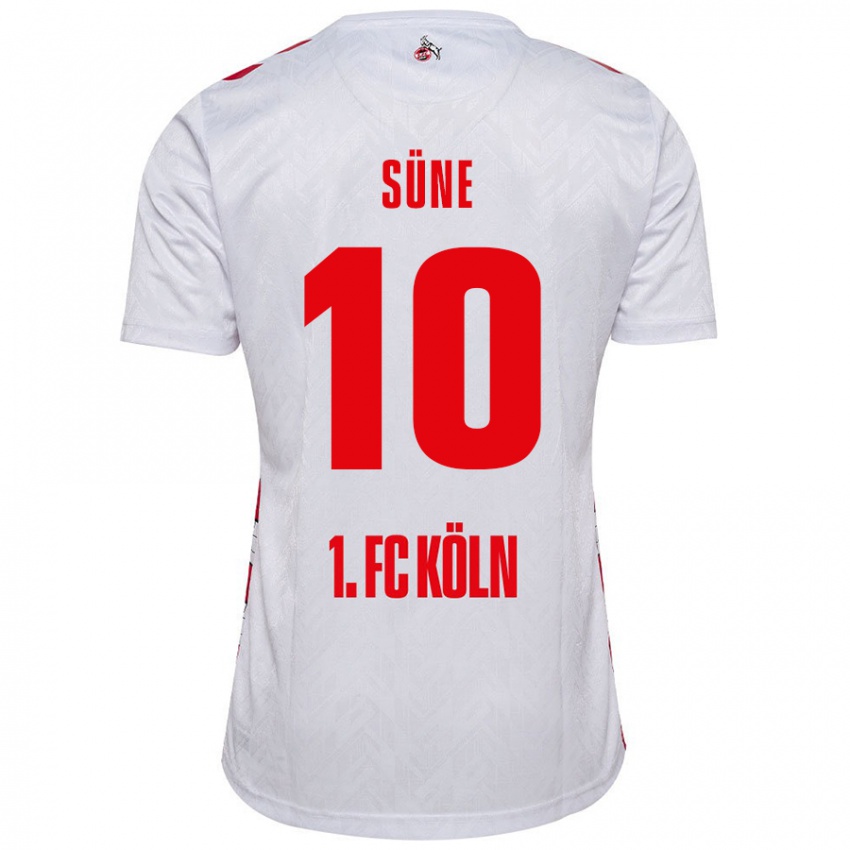 Enfant Maillot Arda Süne #10 Blanc Rouge Tenues Domicile 2024/25 T-Shirt Belgique