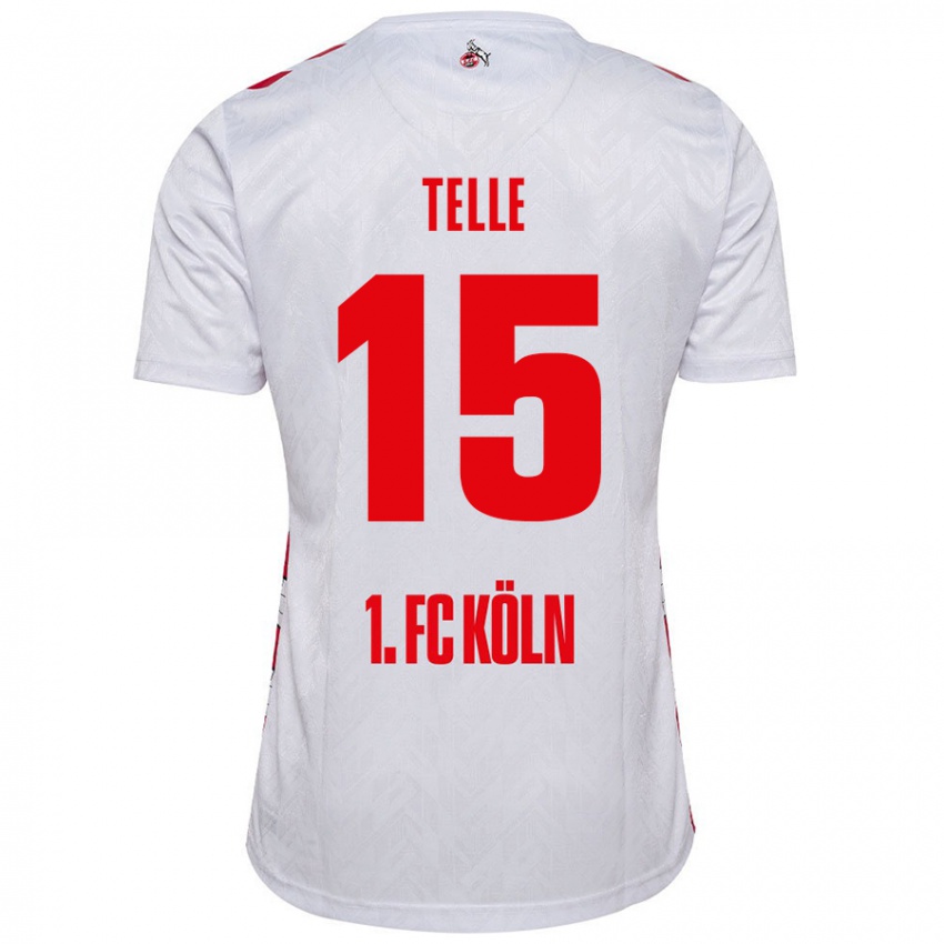 Enfant Maillot Neo Telle #15 Blanc Rouge Tenues Domicile 2024/25 T-Shirt Belgique