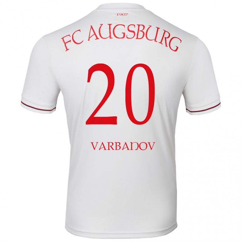 Enfant Maillot Svetoslav Varbanov #20 Blanc Tenues Domicile 2024/25 T-Shirt Belgique