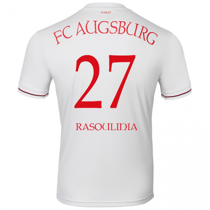 Enfant Maillot Nick Rasoulinia #27 Blanc Tenues Domicile 2024/25 T-Shirt Belgique