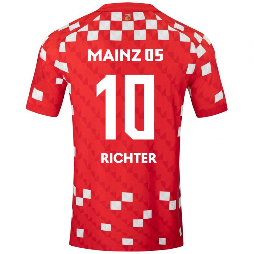 Kinderen Marco Richter #10 Wit Rood Thuisshirt Thuistenue 2024/25 T-Shirt België