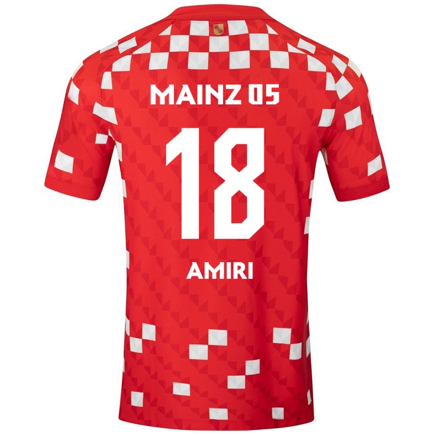 Kinderen Nadiem Amiri #18 Wit Rood Thuisshirt Thuistenue 2024/25 T-Shirt België