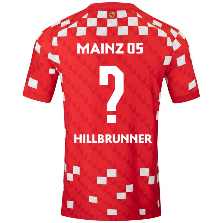 Kinderen Fynn Hillbrunner #0 Wit Rood Thuisshirt Thuistenue 2024/25 T-Shirt België