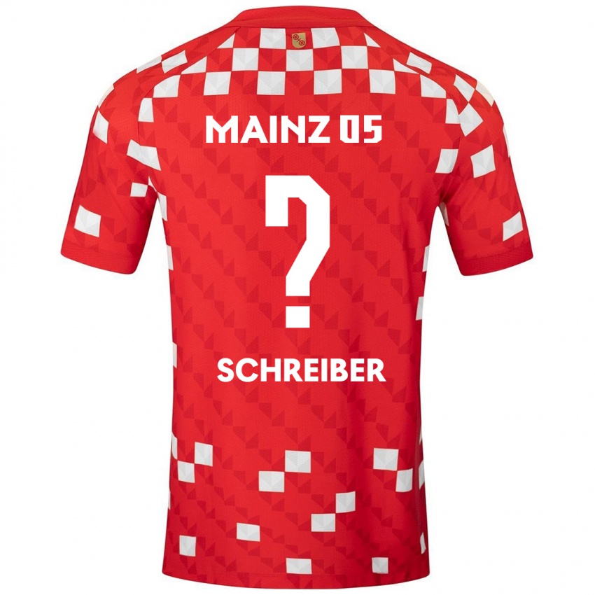 Kinderen Philipp Schreiber #0 Wit Rood Thuisshirt Thuistenue 2024/25 T-Shirt België