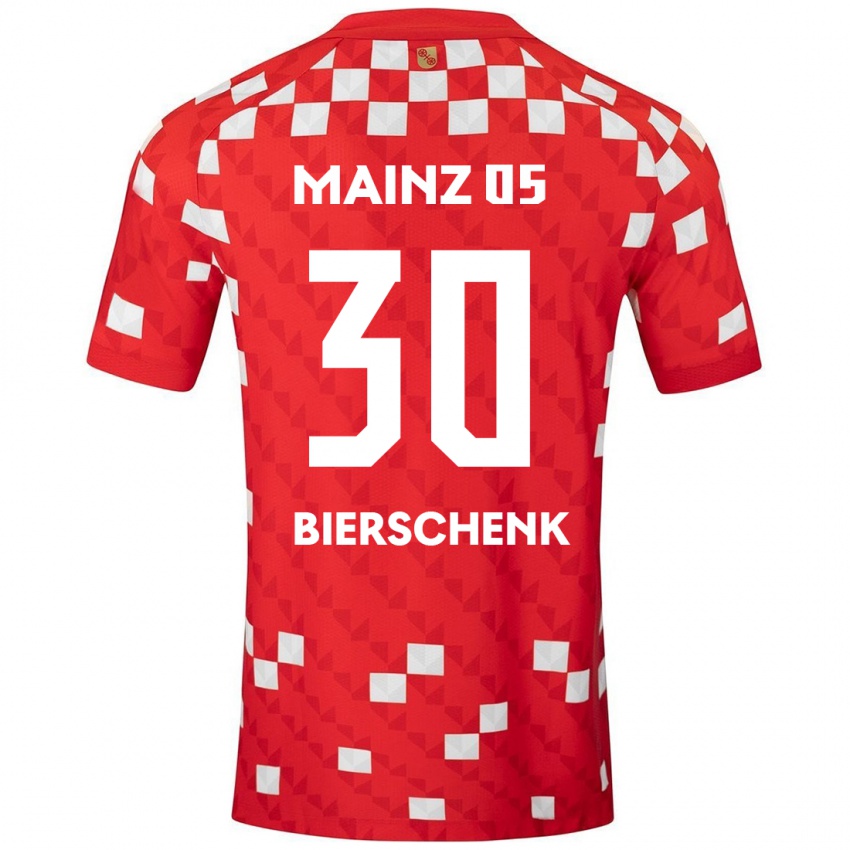 Kinderen Lovis Bierschenk #30 Wit Rood Thuisshirt Thuistenue 2024/25 T-Shirt België