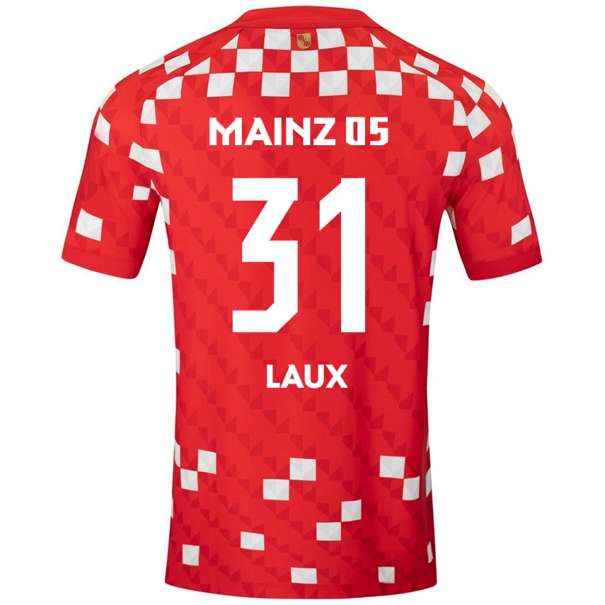 Kinderen Lucas Laux #31 Wit Rood Thuisshirt Thuistenue 2024/25 T-Shirt België