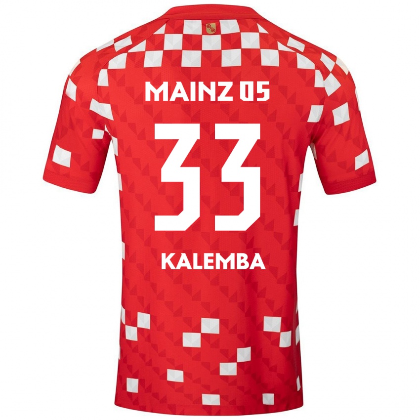 Kinderen Marcel Kalemba #33 Wit Rood Thuisshirt Thuistenue 2024/25 T-Shirt België