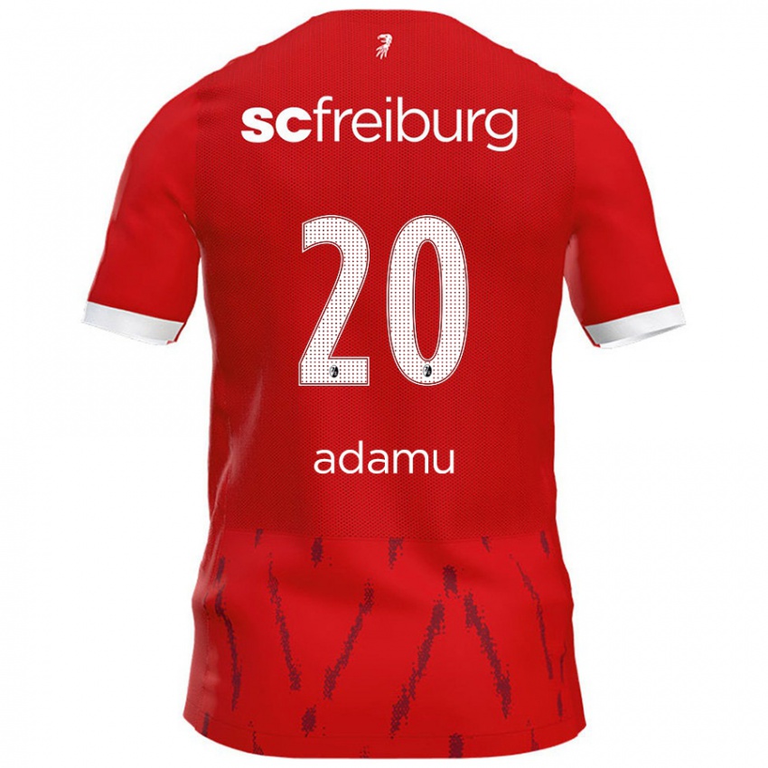 Enfant Maillot Junior Adamu #20 Rouge Tenues Domicile 2024/25 T-Shirt Belgique