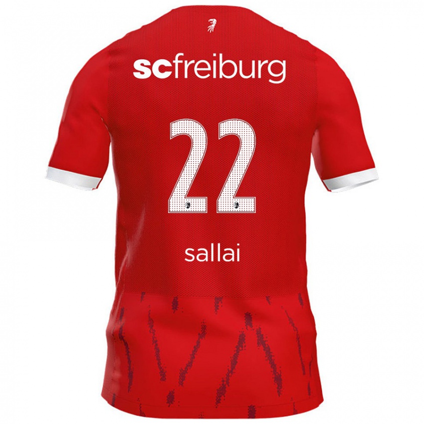 Enfant Maillot Roland Sallai #22 Rouge Tenues Domicile 2024/25 T-Shirt Belgique