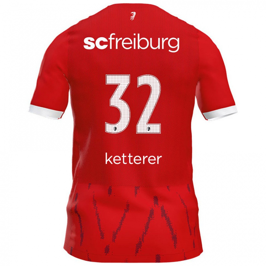 Enfant Maillot Ashley Ketterer #32 Rouge Tenues Domicile 2024/25 T-Shirt Belgique