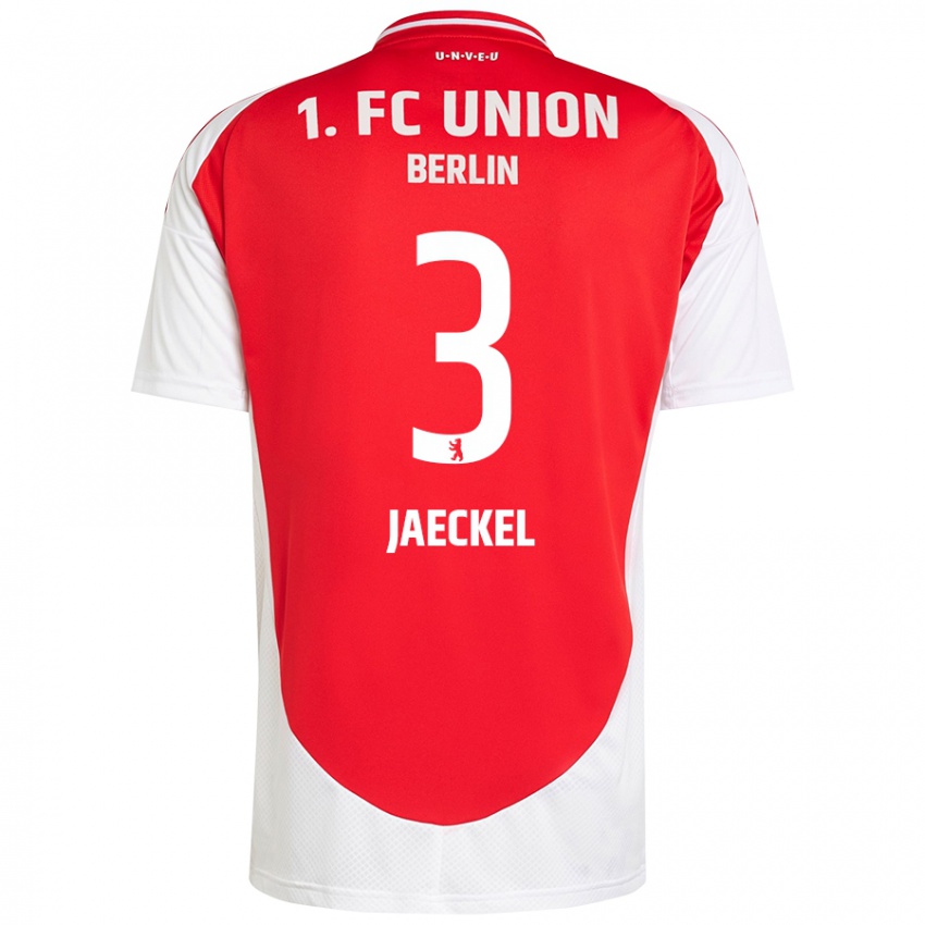 Kinder Paul Jaeckel #3 Rot Weiß Heimtrikot Trikot 2024/25 T-Shirt Belgien