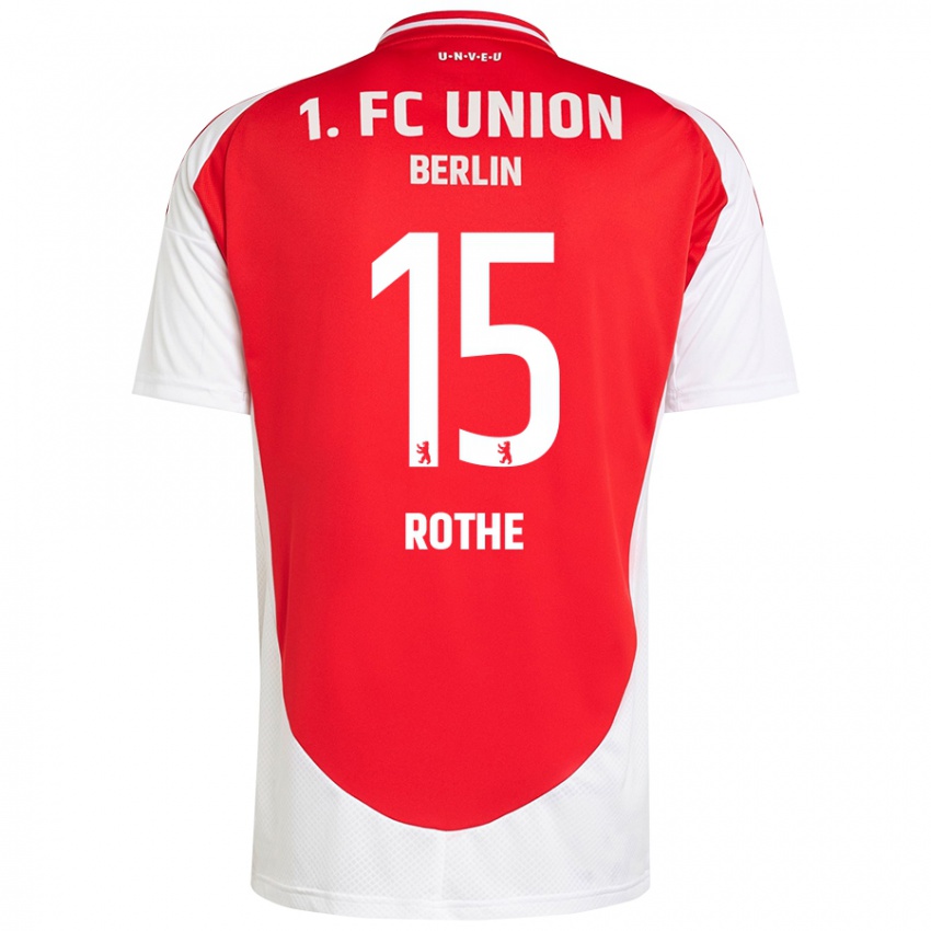 Kinder Tom Rothe #15 Rot Weiß Heimtrikot Trikot 2024/25 T-Shirt Belgien