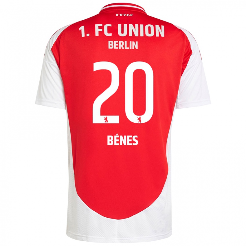 Kinder László Bénes #20 Rot Weiß Heimtrikot Trikot 2024/25 T-Shirt Belgien