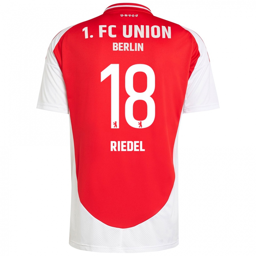 Kinder Aaron Riedel #18 Rot Weiß Heimtrikot Trikot 2024/25 T-Shirt Belgien