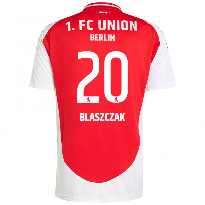 Kinder Tim Blaszczak #20 Rot Weiß Heimtrikot Trikot 2024/25 T-Shirt Belgien