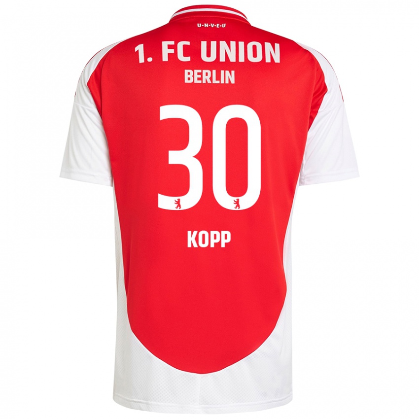 Kinder Marvin Kopp #30 Rot Weiß Heimtrikot Trikot 2024/25 T-Shirt Belgien