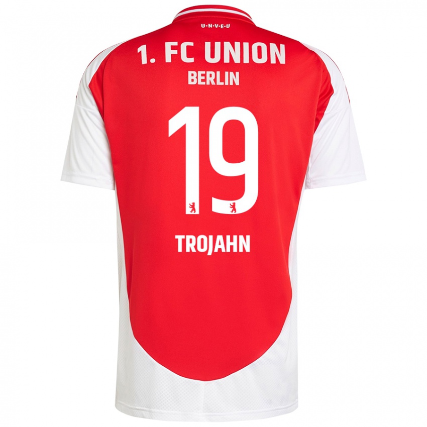 Kinder Sophie Trojahn #19 Rot Weiß Heimtrikot Trikot 2024/25 T-Shirt Belgien