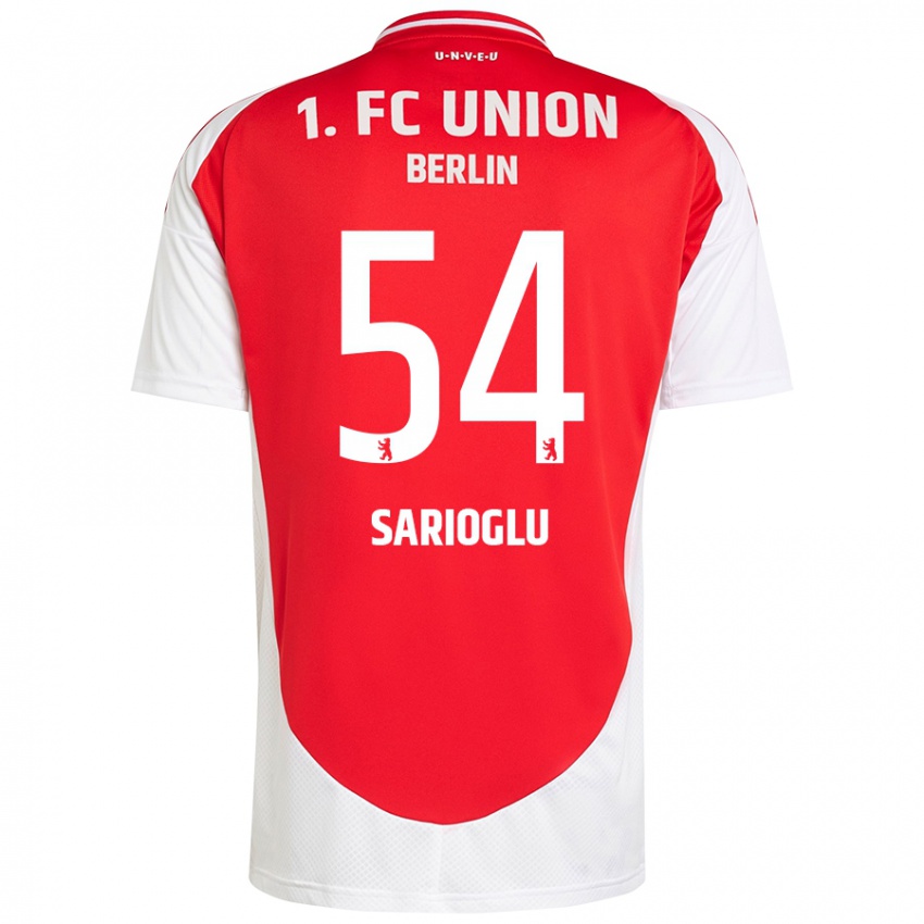 Kinder Defne Sarıoğlu #54 Rot Weiß Heimtrikot Trikot 2024/25 T-Shirt Belgien