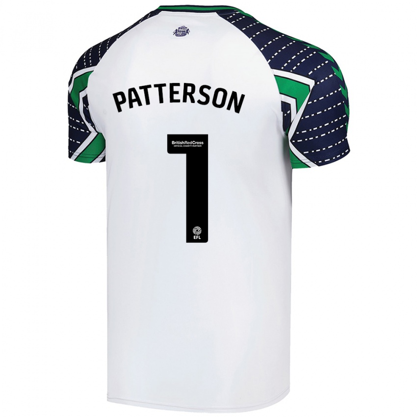 Kinder Anthony Patterson #1 Weiß Auswärtstrikot Trikot 2024/25 T-Shirt Belgien