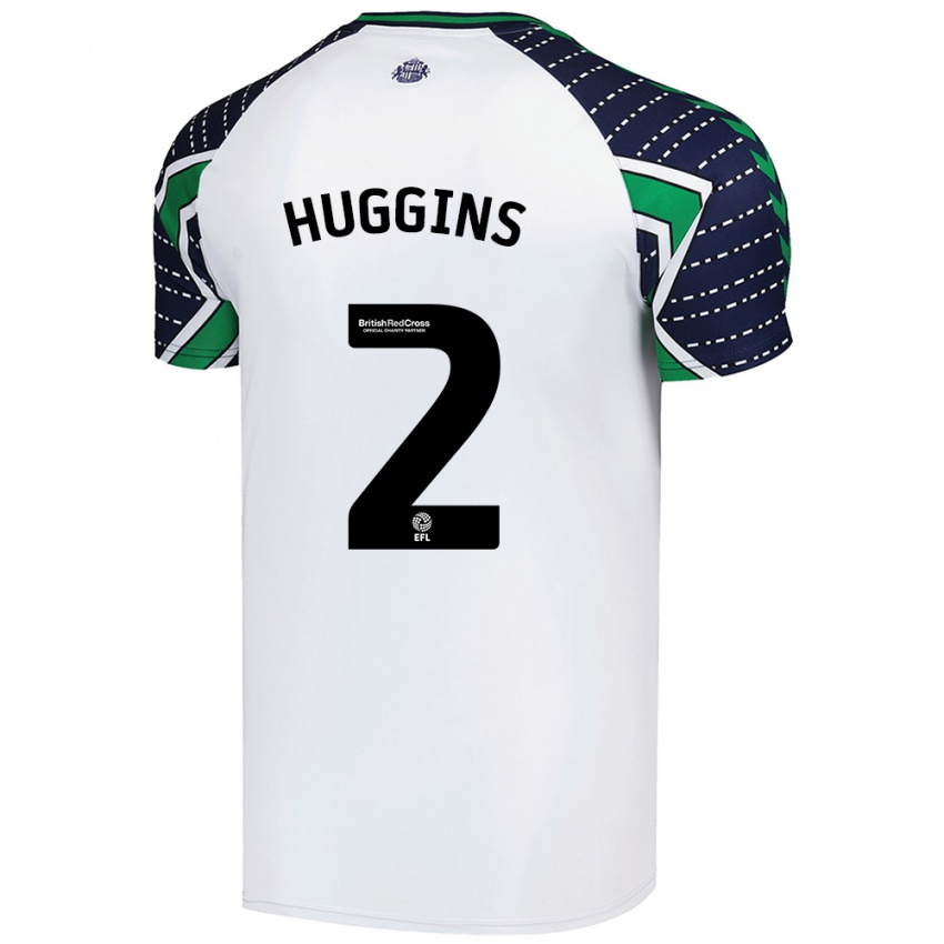 Kinder Niall Huggins #2 Weiß Auswärtstrikot Trikot 2024/25 T-Shirt Belgien