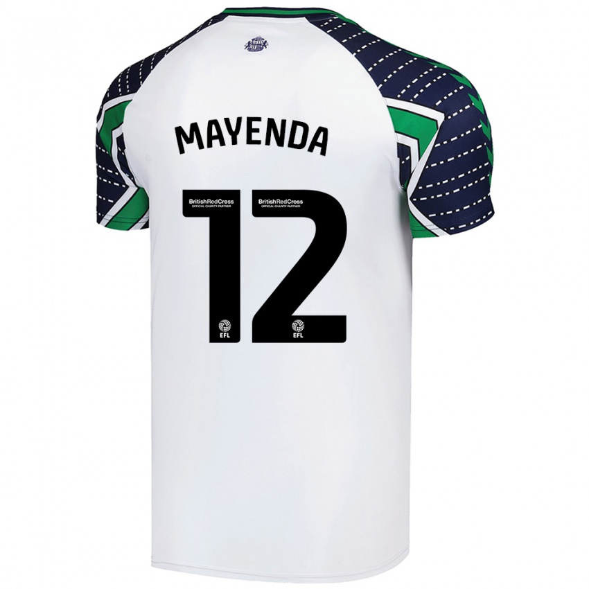 Kinderen Eliezer Mayenda #12 Wit Uitshirt Uittenue 2024/25 T-Shirt België