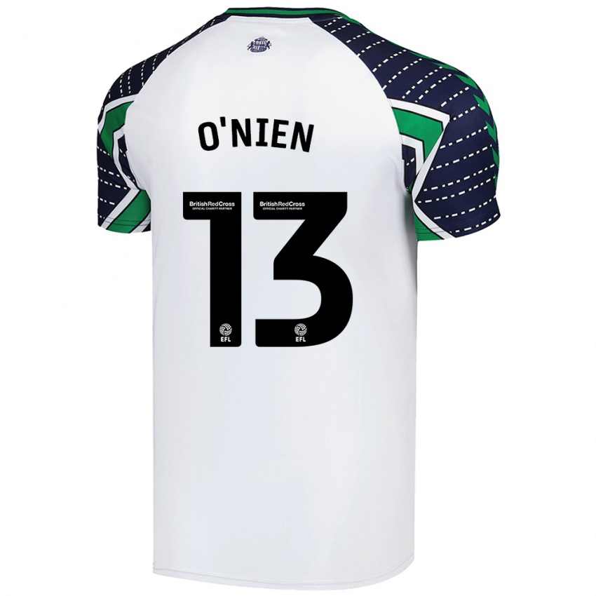 Kinderen Luke O'nien #13 Wit Uitshirt Uittenue 2024/25 T-Shirt België