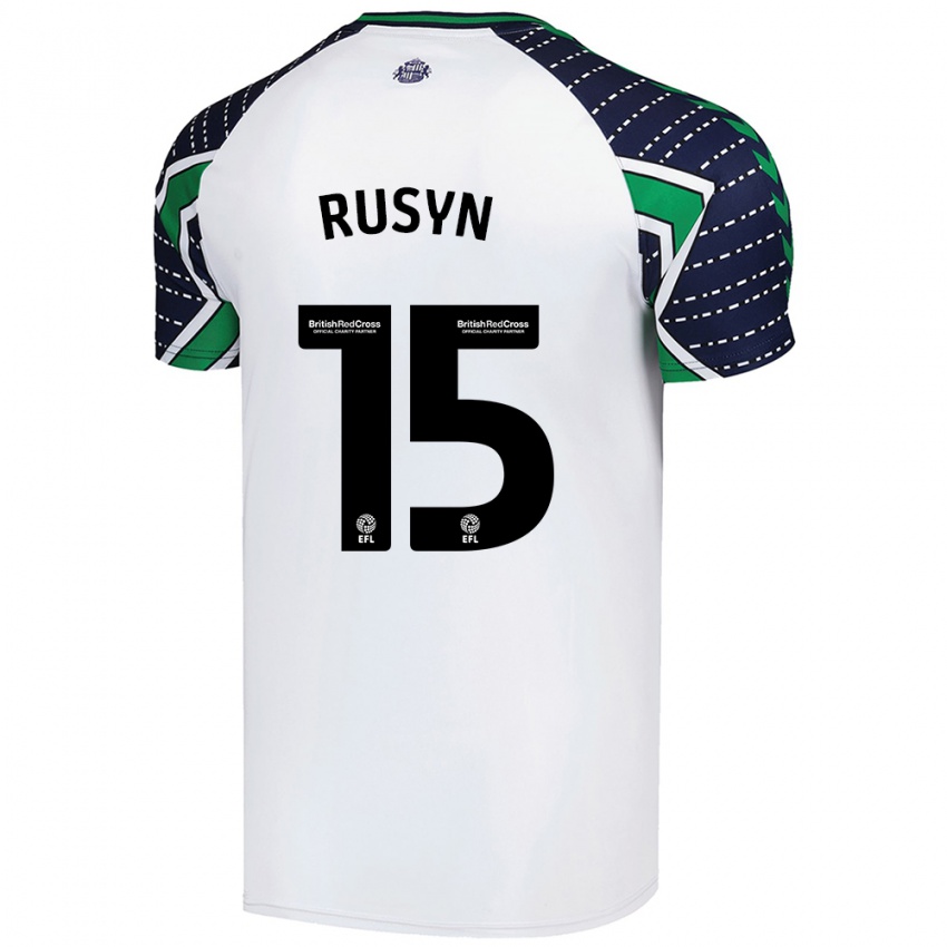 Kinderen Nazariy Rusyn #15 Wit Uitshirt Uittenue 2024/25 T-Shirt België