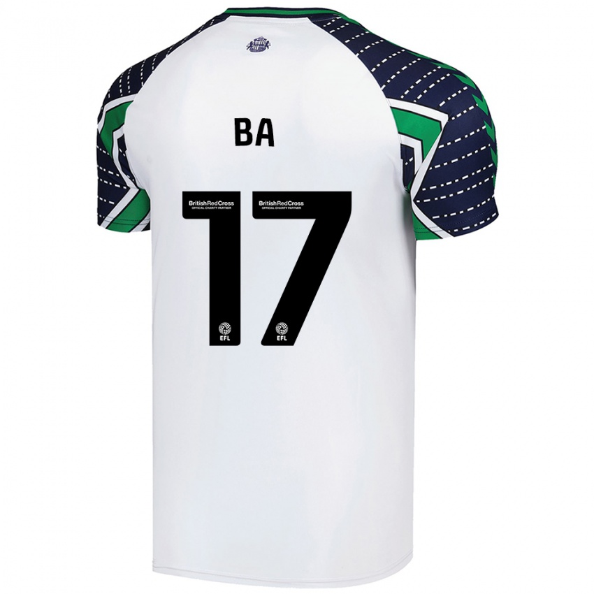 Kinderen Abdoullah Ba #17 Wit Uitshirt Uittenue 2024/25 T-Shirt België