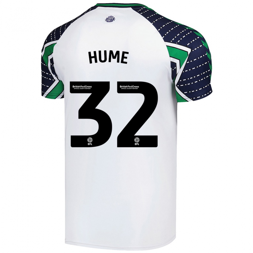 Kinderen Trai Hume #32 Wit Uitshirt Uittenue 2024/25 T-Shirt België