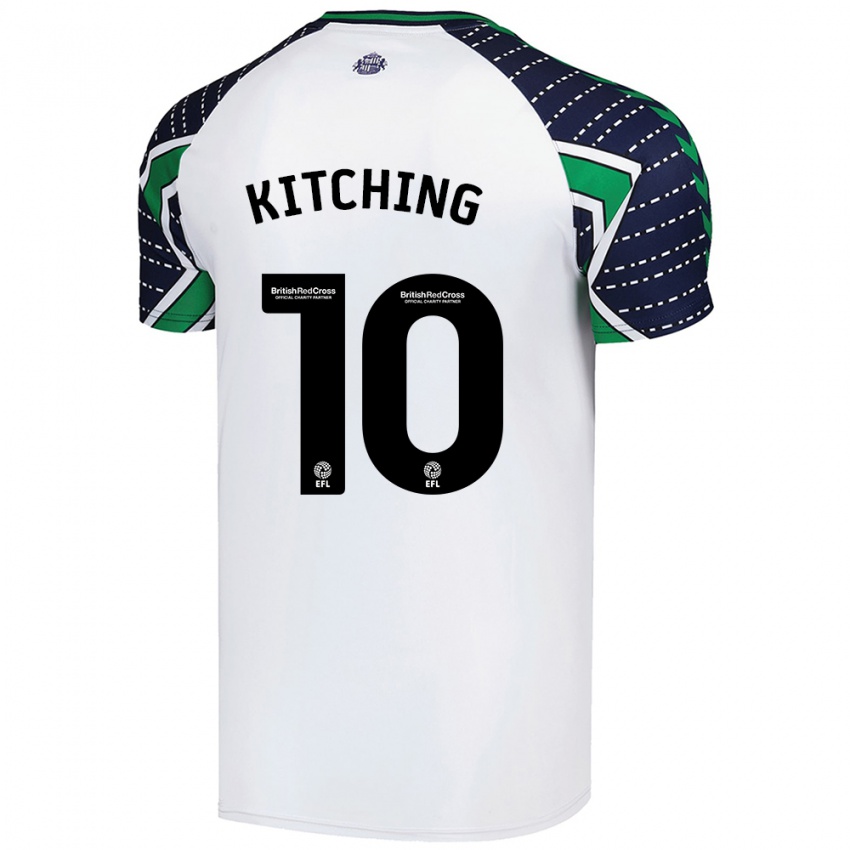 Kinderen Katie Kitching #10 Wit Uitshirt Uittenue 2024/25 T-Shirt België