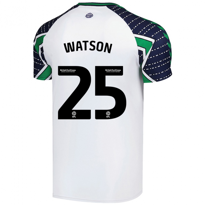 Kinder Katy Watson #25 Weiß Auswärtstrikot Trikot 2024/25 T-Shirt Belgien