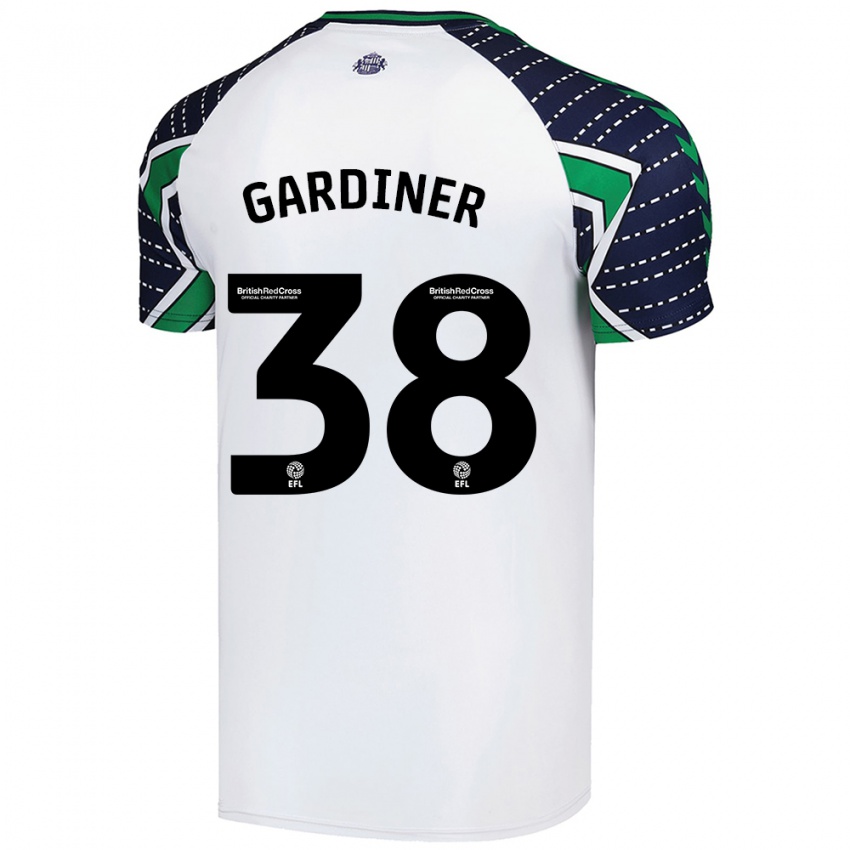 Kinderen Harry Gardiner #38 Wit Uitshirt Uittenue 2024/25 T-Shirt België