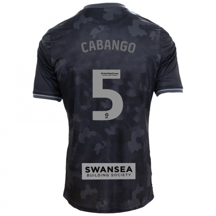 Kinderen Ben Cabango #5 Zwart Uitshirt Uittenue 2024/25 T-Shirt België