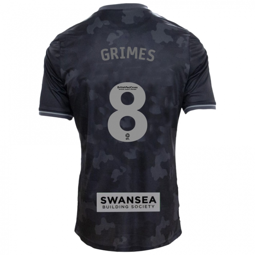 Kinder Matt Grimes #8 Schwarz Auswärtstrikot Trikot 2024/25 T-Shirt Belgien