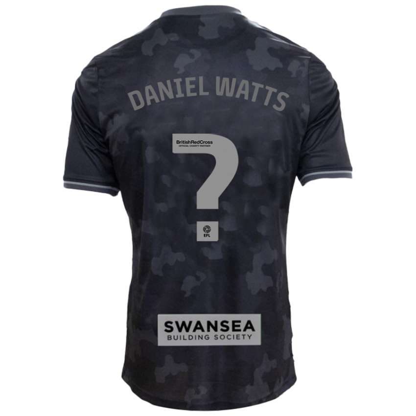 Kinder Daniel Watts #0 Schwarz Auswärtstrikot Trikot 2024/25 T-Shirt Belgien