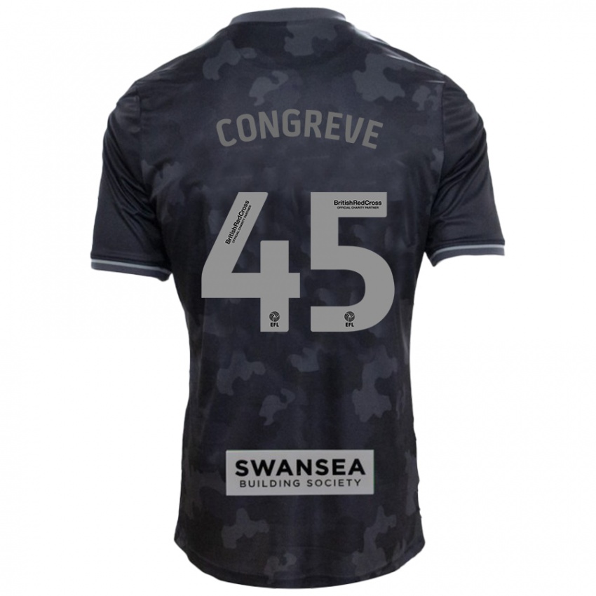 Kinderen Cameron Congreve #45 Zwart Uitshirt Uittenue 2024/25 T-Shirt België