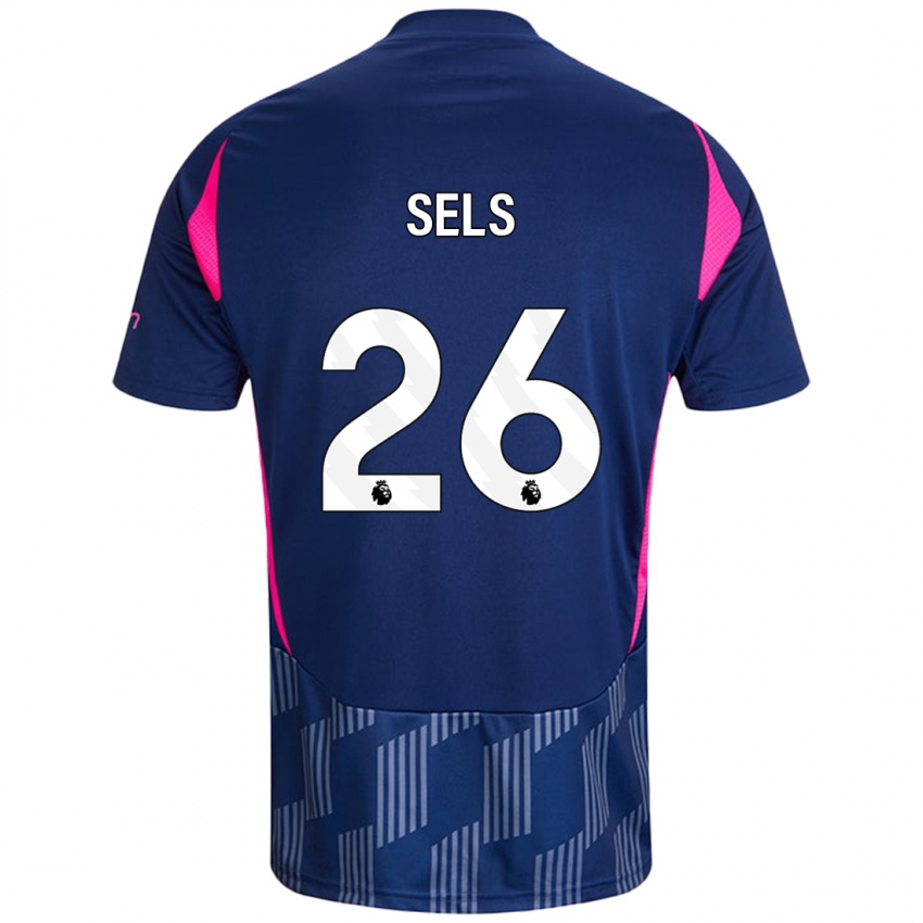 Enfant Maillot Matz Sels #26 Bleu Royal Rose Tenues Extérieur 2024/25 T-Shirt Belgique