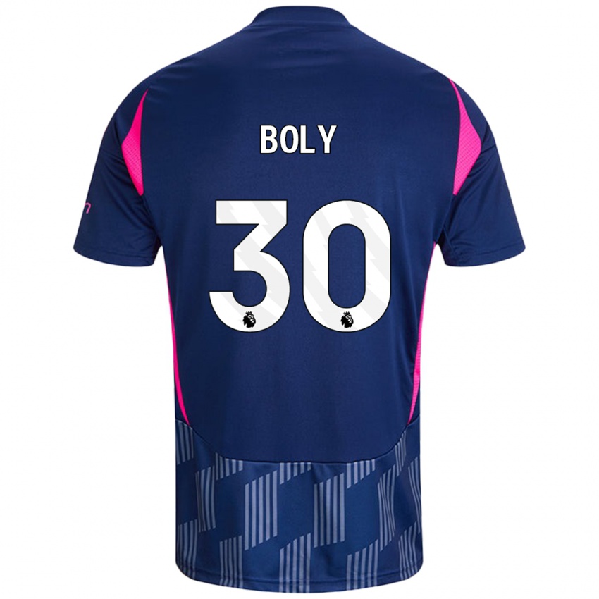 Enfant Maillot Willy Boly #30 Bleu Royal Rose Tenues Extérieur 2024/25 T-Shirt Belgique