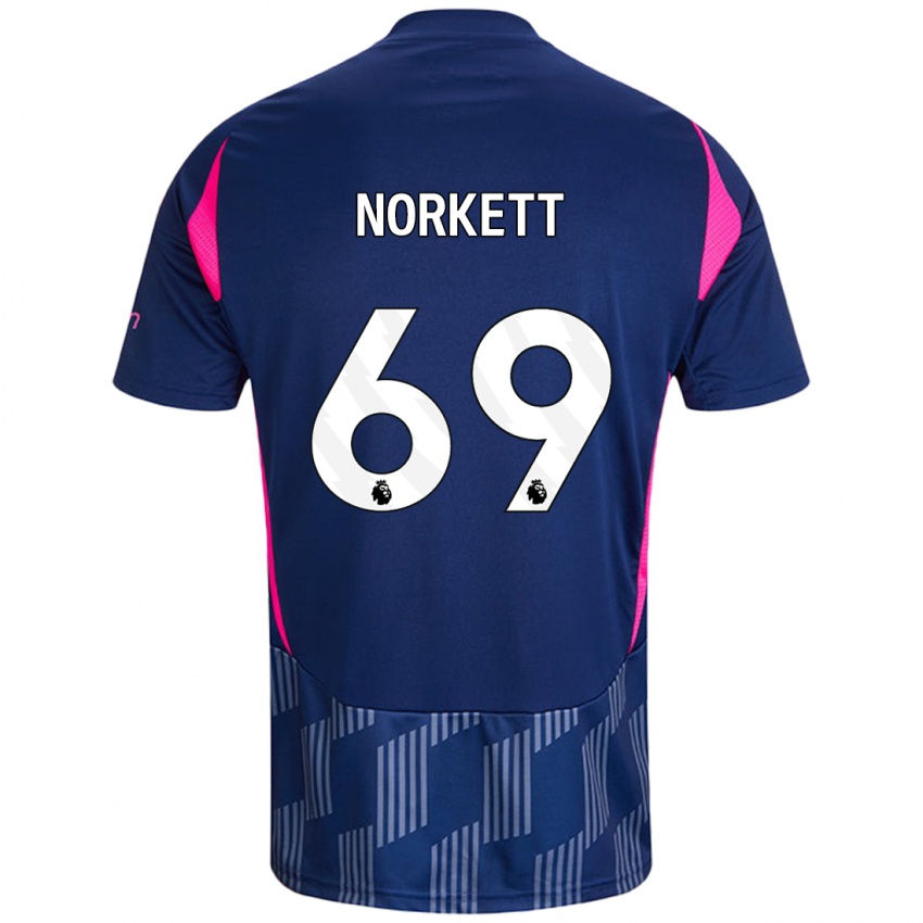 Enfant Maillot Manni Norkett #69 Bleu Royal Rose Tenues Extérieur 2024/25 T-Shirt Belgique