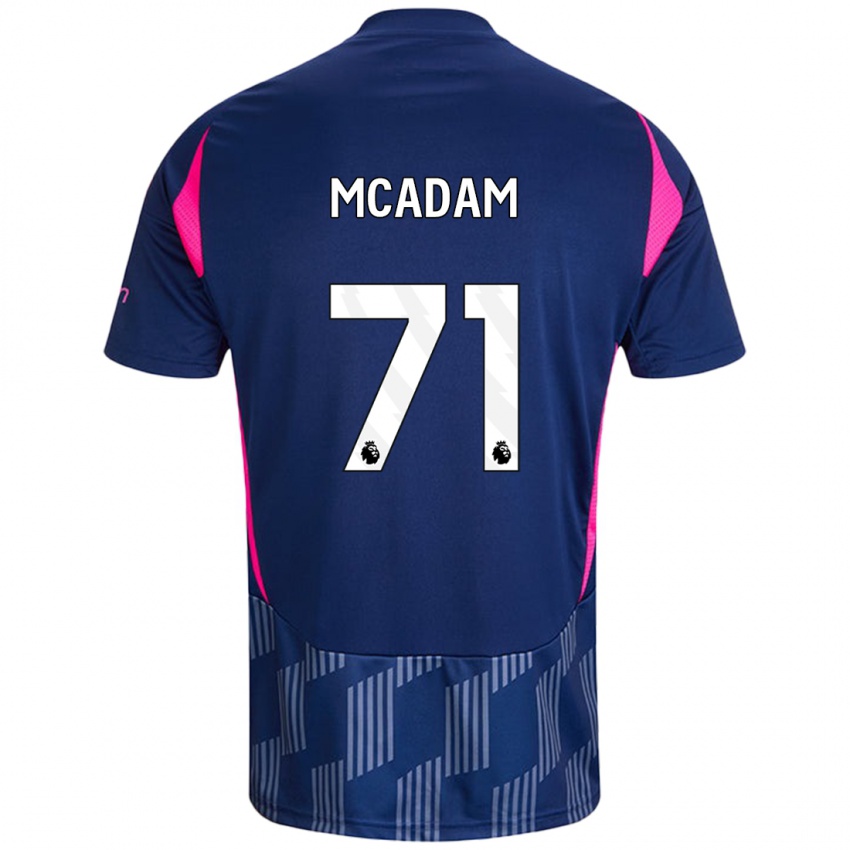 Enfant Maillot Kyle Mcadam #71 Bleu Royal Rose Tenues Extérieur 2024/25 T-Shirt Belgique