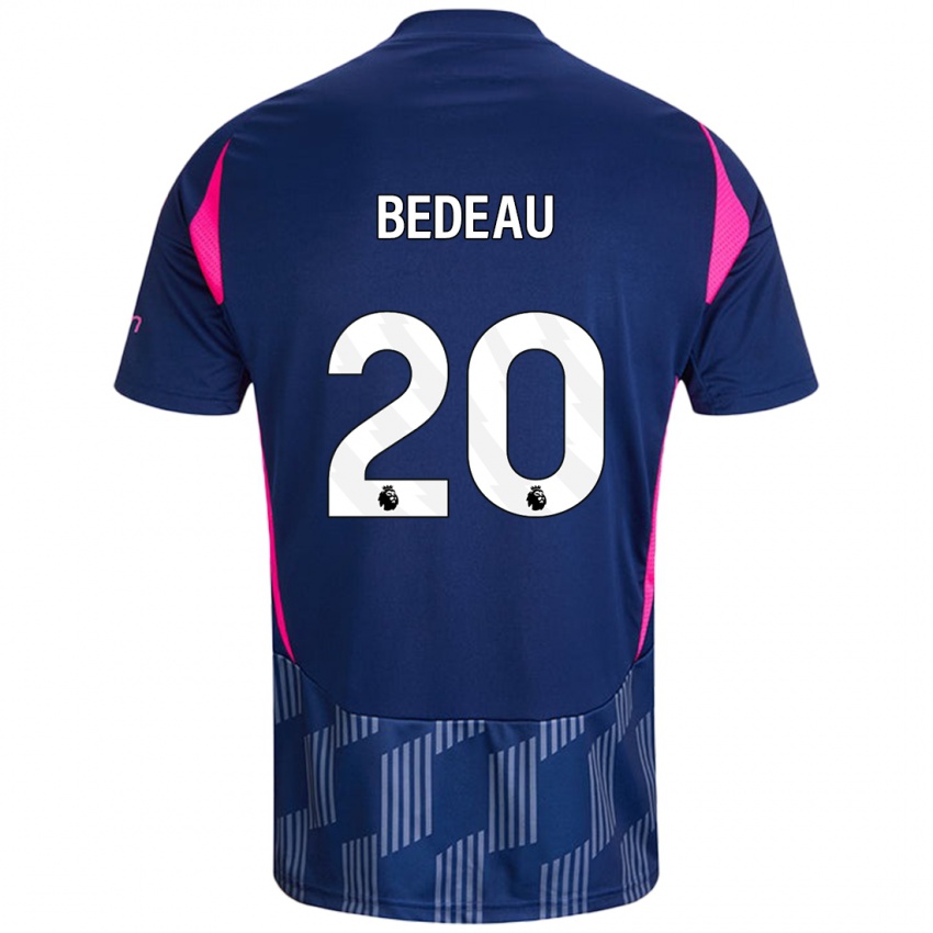 Enfant Maillot Naomi Bedeau #20 Bleu Royal Rose Tenues Extérieur 2024/25 T-Shirt Belgique